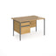 Contract 25 - H-Frame Desk with Fixed Drawer Pedestal