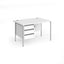 Contract 25 - H-Frame Desk with Fixed Drawer Pedestal
