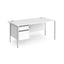 Contract 25 - H-Frame Desk with Fixed Drawer Pedestal