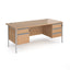 Contract 25 - H-Frame Desk with Fixed Drawer Pedestal