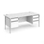 Contract 25 - H-Frame Desk with Fixed Drawer Pedestal