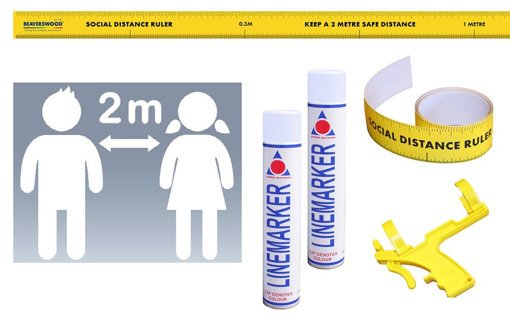 School Social Distance Stencil Kits