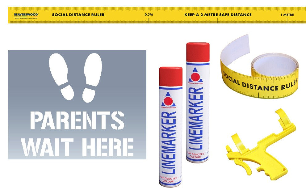 School Social Distance Stencil Kits