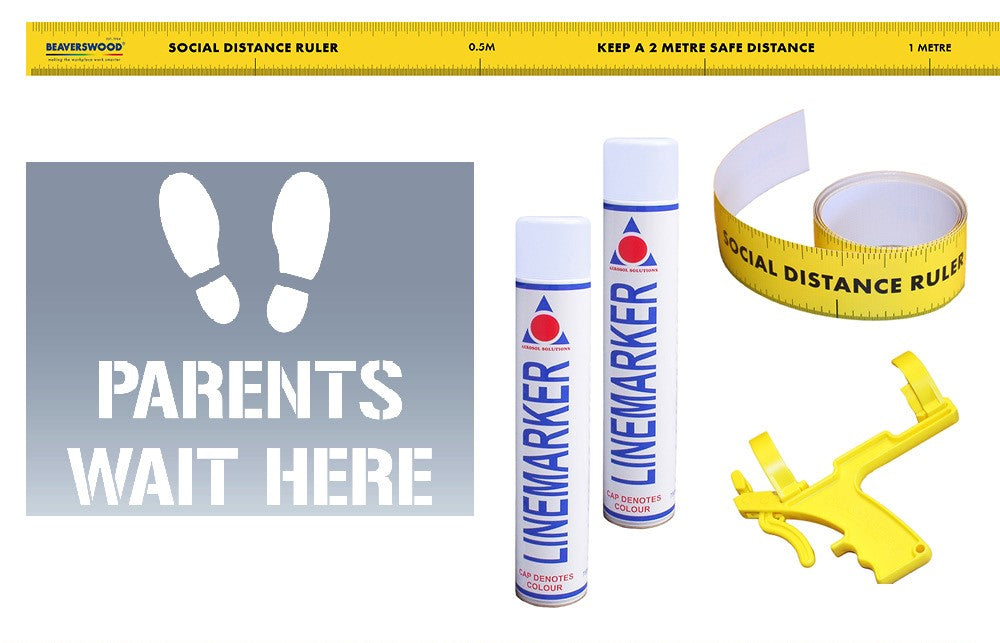 School Social Distance Stencil Kits