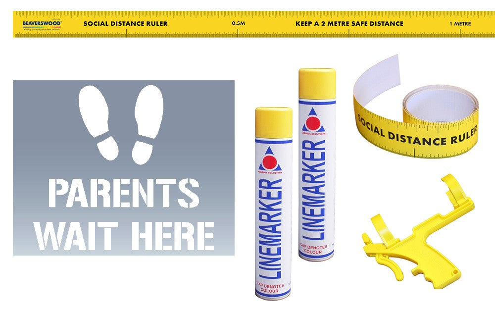 School Social Distance Stencil Kits
