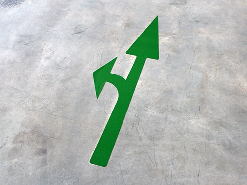 Resilient Floor Arrows