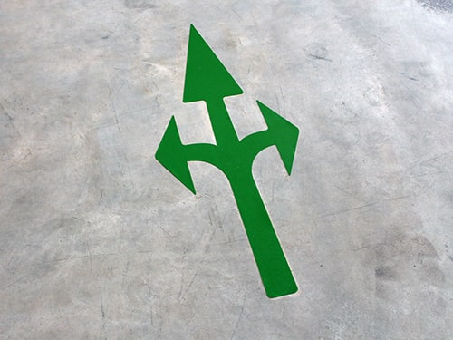 Resilient Floor Arrows