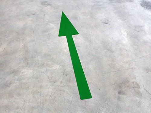 Resilient Floor Arrows