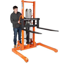 VULCAN Manual Straddle Stacker with Adjustable Forks