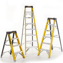 Climb-It Glass Fibre Swingback Stepladders