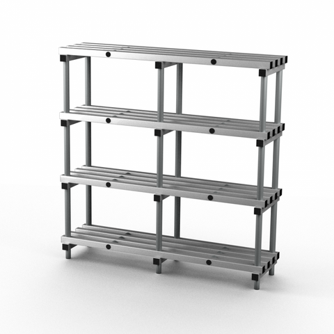 Aluminium shelving