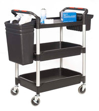 Proplaz Plus 3 Shelf Tub Trolley with Buckets