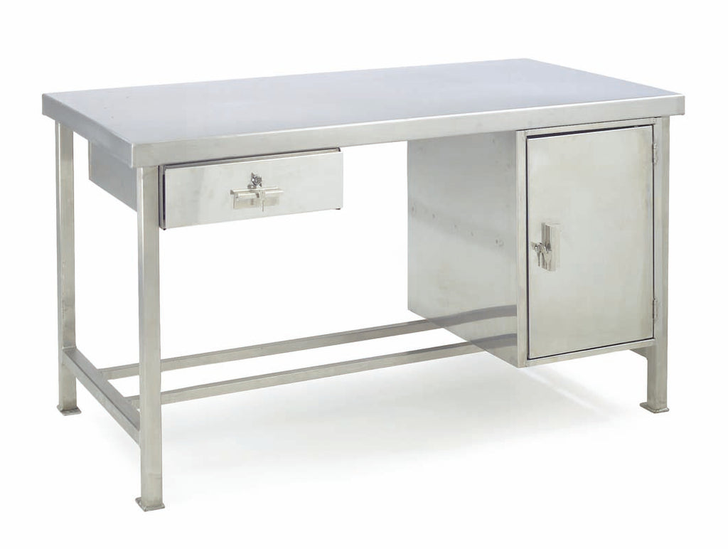 Stainless Steel Preparation Workbenches - Cupboard