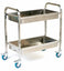 Deep Shelved Stainless Steel Tray Trolley