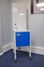 Sanitizer Station Mobile Unit Steel Top with Cupboard