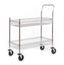 Chrome Plated Wire Tray Trolley - Corner Buffers