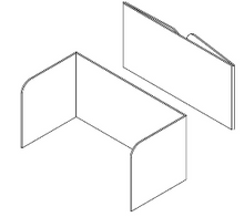 Anti-Microbial Felt Foldable Screen