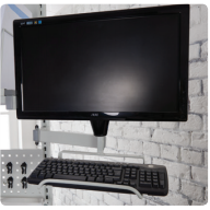 Monitor and Keyboard Support Arm